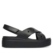 Sandali Crocs Brooklyn 4U Cross Strap Sandal 212254 Črna