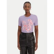 Versace Jeans Couture Majica 80HAHE01 CJ02E Vijolična Slim Fit