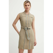 Obleka G-Star Raw bež barva, D24624-D522