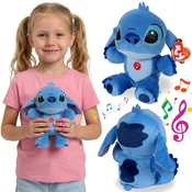 Disney TY DISNEY Lilo in Stitch Plišasta igračka z zvokom, BEANIE BABIES, mehka senzorična igračka 20 cm