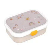 Bež plastična otroška posoda za malico Sunshine & Rainbow – Mepal