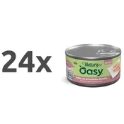 Oasy Dog Natury Adult fileji v želeju, konzerva - piščanec in šunka - 150 g 24 x 150 g