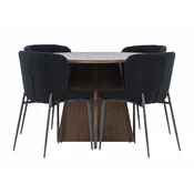 Jedilniški komplet Dallas 5051 (Črna) 75cm