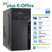 PCPLUS e-Office i7-14700 16GB 1TB NVMe SSD Windows 11 Home stolno računalo
