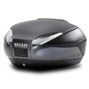 SHAD Sh48 gornji kofer tamno sivi+karbon poklopac+naslon