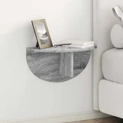 Polica na zidu Zidne 2 pcs Siva Sonoma 48 x 24 x 24 cm