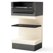 Tuozi Kitaway Mini Grill s spodnjo blendo - siva