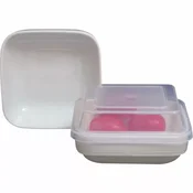Gastro kvadraten pokrov 12,5 cm prozoren polikarbonat