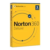 Norton Security 360 Deluxe, 1-leto, 5 PC, ESD licenca (kartica)