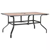 VEVOR Zunanja jedilna miza 1505x96x725 cm rjava