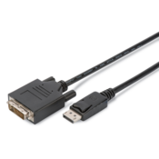 DisplayPort adapter kabel, DP - DVI (24+1) M/M, 2.0m, 10er Set, Full HD, bl