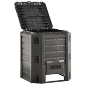 Vidaxl Vrtni kompostnik črn 380 L