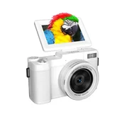 INF 5K Ultra HD 64MP WiFi Digitalni Fotoaparat z Zložljivim Zaslonom & Makro Objektivom White, (5000130479)