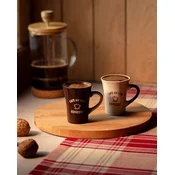 Madame Coco Set šolja Saveur Espresso , 2 komada, 75 ml, Braon i bež