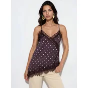 Busem Bluza Blusen rjava
