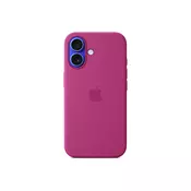 Apple iPhone 16 Silicone Case ovitek, z MagSafe, Fuchsia (Seasonal)
