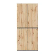 SONNENH Garderobna omara, 90 x 50 x 200 cm, MDF/iverna plošča, predali za shranjevanje, zaprti prostor za shranjevanje, za shranjevanje v spalnici