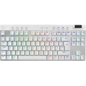 Igralna tipkovnica Logitech G PRO X TKL LIGHTSPEED Tactile Nordic - bela (PC)