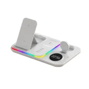 Bezicni punjac 5u1 magnetni RGB A82 30W beli