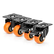 MG Transport Wheels kolesca za pohištvo in vozičke 4ks, oranžna