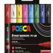 Uni pak marker Posca pc-1m osnovne boje 8/1 plastic free pakiranje