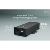 I-tec USB-C/USB-A metalno punjenje + podatkovni HUB, 15 W po priključku, 20x USB-C, 360 W