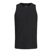 JACK & JONES Majica JJSUNSET  črna / bela