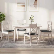 Jastucici za sjedenje 4 pcs Tamno siva 40 x 40 x 3 cm