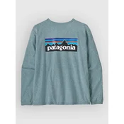 Patagonia P-6 Logo Responsibili ženska majica z dolgimi rokavi blue sage
