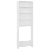 Vidaxl omara za pralni stroj bela 64x24x190 cm