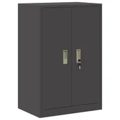 Vidaxl Omarica za shranjevanje Črna 60 x 40 x 90 cm Jeklo