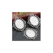 Okviri za medaljon sa podlogom 18*25 mm-boja celika