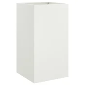 Vidaxl Cvetlično korito belo 42x38x75 cm jeklo