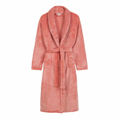 Rožnat kopalni plašč iz mikropliša velikosti XL/XXL Polyvelvet – Good Morning