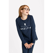 Volcano Kidss Regular Silhouette Longsleeved Top L-Glass Junior G17374-W22 Navy Blue