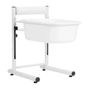 shumee Pladenj za pedikuro z nastavljivo višino, bel