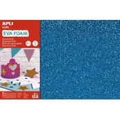 APLI Apli Eva pena bleščice modra 400x600x2mm 3kos, (20392919)