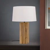 ORION Stolna lampa Dallas s kockastom drvenom bazom - Dnevni boravak/blagovaonica - svijetlo drvo, krem