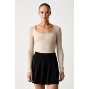 Guess Bluza V4BP07 K8RT2 Bež Slim Fit