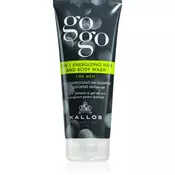 Kallos Cosmetics Gogo 2 in 1 Energizing Hair And Body Wash učvrstitveni gel za prhanje 2in1 200 ml za moške
