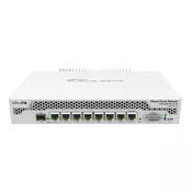 MikroTik CCR1009-7G-1C-PC Cloud Core Router 7 x GbE RJ45 + SFP slot + USB, CPU 9 cores x 1GHz, 1GB RAM, touchscreen LCD, VPN-BGP-MPLS-3G ruter/ firewall/ bandwith manager, pasivno