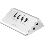 LogiLink 4-portni USB 2.0 hub UA0224 LogiLink srebrna