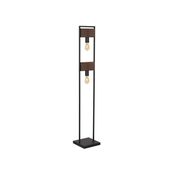 Klausen 107002 - Podna lampa HARD 2xE27/11W/230V drvo/crna