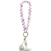 Guess Univerzální Popruh na Ruku Crystals 4G Charm Pink