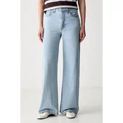 Levis kavbojke s širokimi hlačnicami ženske RIBCAGE WIDE LEG