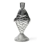 Riviera Maison svečnik dekorativni iz aluminija 9,5 x 8,5 x 21 cm