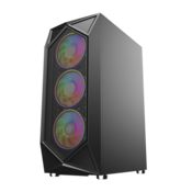 Kuciste Raidmax Hydra window black, 4x 120mm RGB 800W RH800RGB