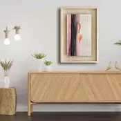 Wallity Dekorativna uramljena slika, 43x63cm, Šarena