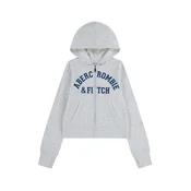 Abercrombie & Fitch Jopa na zadrgo nočno modra/nebeško modra/pegasto siva