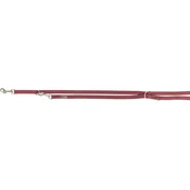 Trixie nastavljiv povodec za pse Premium dvoslojni XS-S 2 m/15 mm sangria